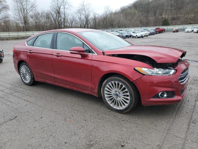 3FA6P0K94ER373993 - 2014 FORD FUSION TITANIUM RED photo 4