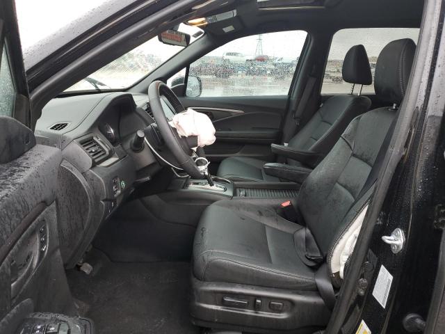 5FNYF7H55NB003852 - 2022 HONDA PASSPORT EXL BLACK photo 7