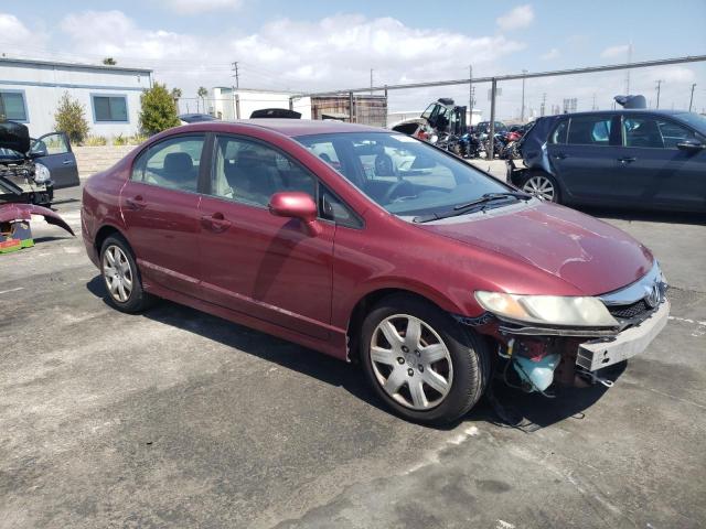 19XFA1F57AE014289 - 2010 HONDA CIVIC LX BURGUNDY photo 4