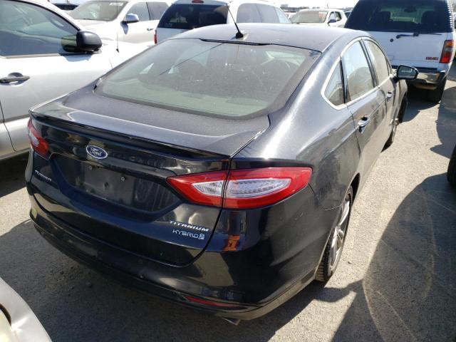 3FA6P0RUXFR172398 - 2015 FORD FUSION TITANIUM HEV BLACK photo 3