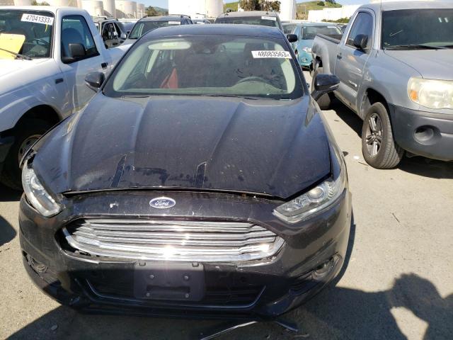 3FA6P0RUXFR172398 - 2015 FORD FUSION TITANIUM HEV BLACK photo 5