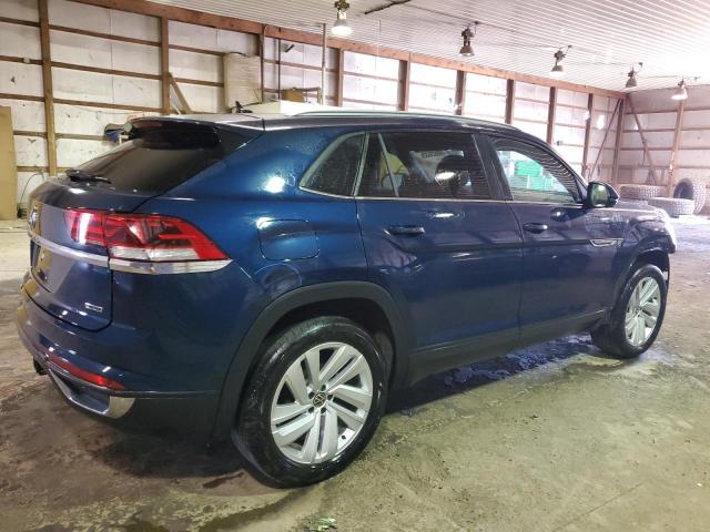 1V2KE2CA4NC229988 - 2022 VOLKSWAGEN ATLAS CROS SE Синий фото 3