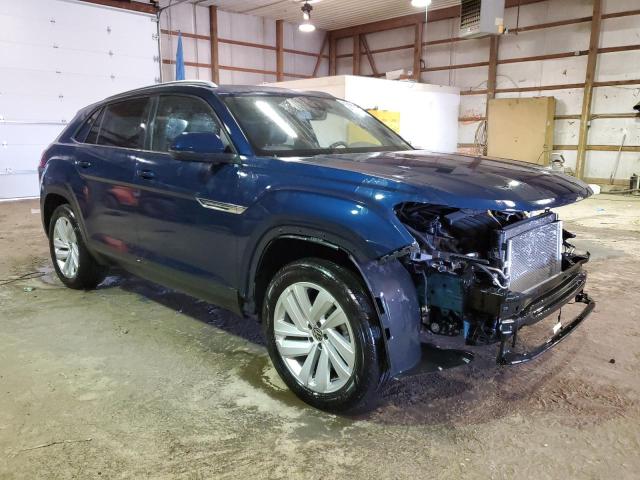 1V2KE2CA4NC229988 - 2022 VOLKSWAGEN ATLAS CROS SE Синий фото 4