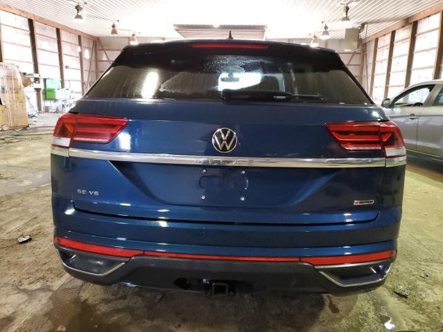 1V2KE2CA4NC229988 - 2022 VOLKSWAGEN ATLAS CROS SE Синий фото 6