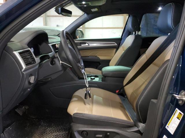 1V2KE2CA4NC229988 - 2022 VOLKSWAGEN ATLAS CROS SE Синий фото 7