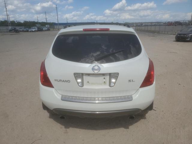 JN8AZ08T26W410303 - 2006 NISSAN MURANO SL WHITE photo 6