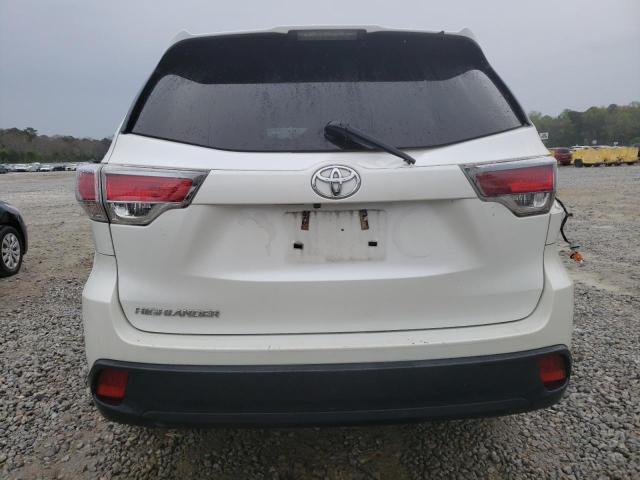 5TDZKRFH1GS168059 - 2016 TOYOTA HIGHLANDER LE WHITE photo 6