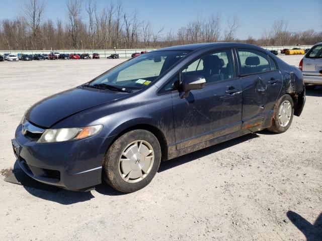 JHMFA36279S008176 - 2009 HONDA CIVIC HYBRID BLUE photo 1