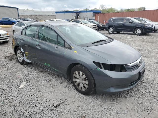 19XFB2F5XCE099697 - 2012 HONDA CIVIC LX GRAY photo 4