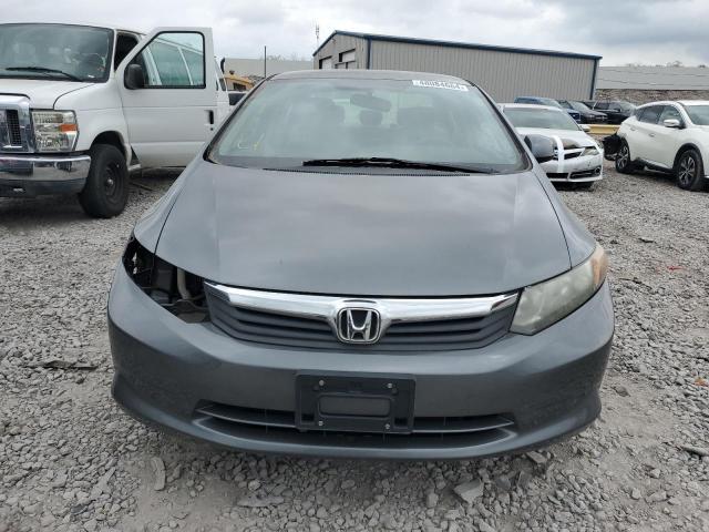 19XFB2F5XCE099697 - 2012 HONDA CIVIC LX GRAY photo 5