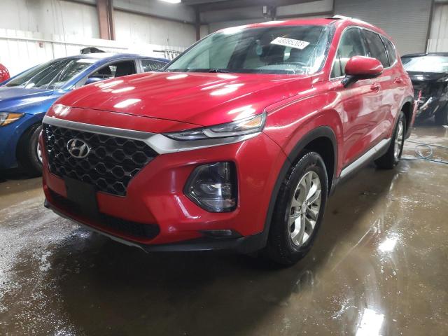 5NMS3CAD0LH237059 - 2020 HYUNDAI SANTA FE SEL RED photo 1