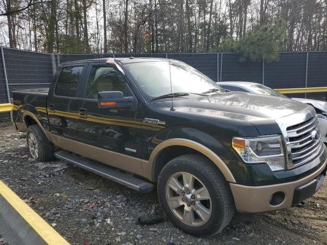 1FTFW1ET0DFC10425 - 2013 FORD F150 SUPERCREW GREEN photo 4