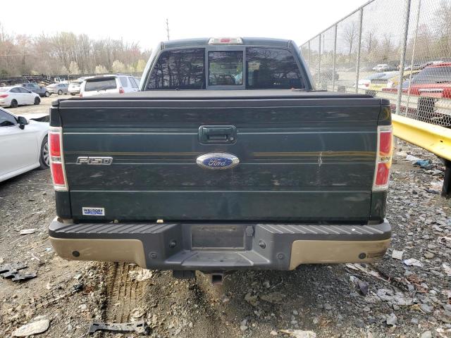 1FTFW1ET0DFC10425 - 2013 FORD F150 SUPERCREW GREEN photo 6