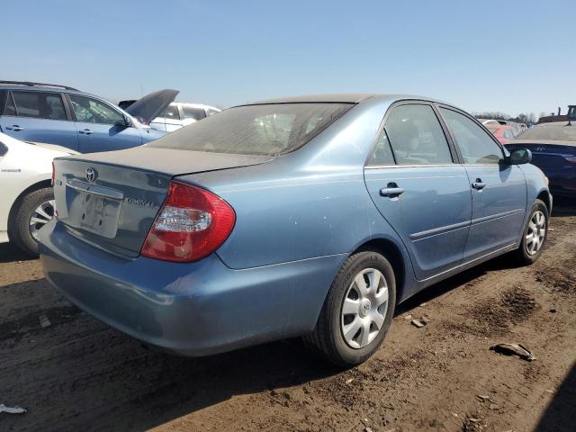 4T1BE32K03U754955 - 2003 TOYOTA CAMRY LE BLUE photo 3