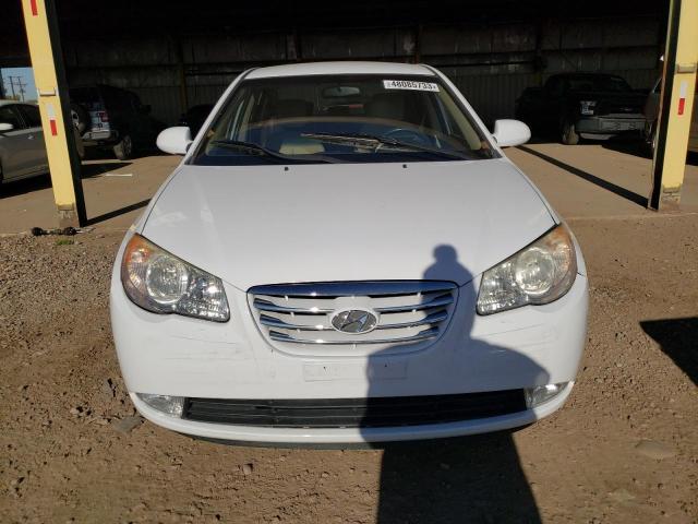 KMHDU4AD1AU939405 - 2010 HYUNDAI ELANTRA BLUE WHITE photo 5