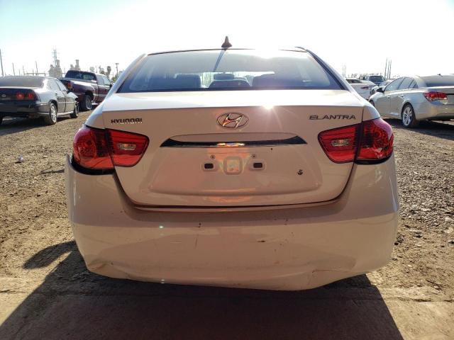 KMHDU4AD1AU939405 - 2010 HYUNDAI ELANTRA BLUE WHITE photo 6