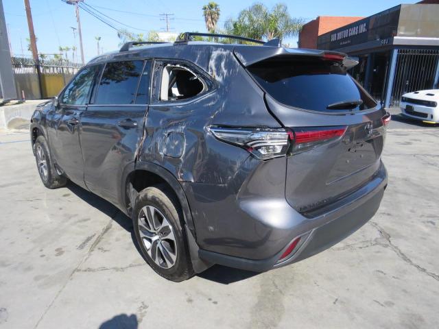 5TDGZRBH3NS587150 - 2022 TOYOTA HIGHLANDER XLE 灰色 照片 4