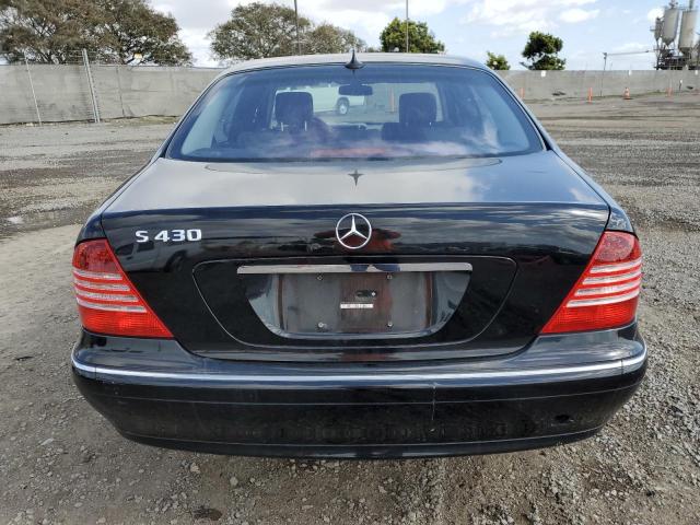 WDBNG70J23A373217 - 2003 MERCEDES-BENZ S 430 BLACK photo 6