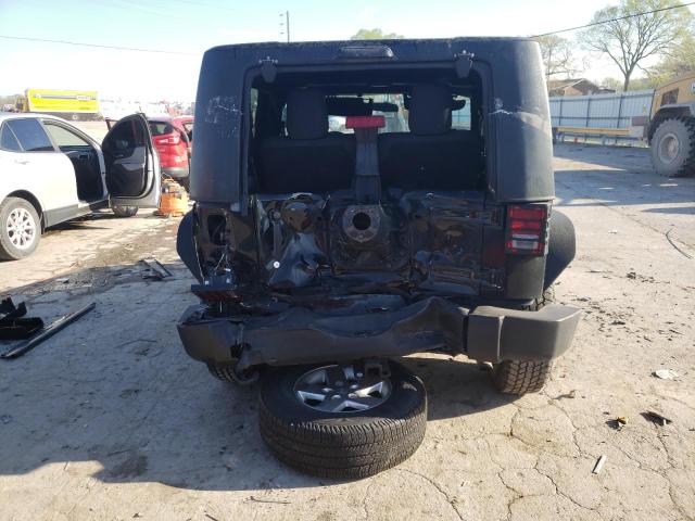 1C4AJWAG9CL246998 - 2012 JEEP WRANGLER SPORT BLACK photo 6