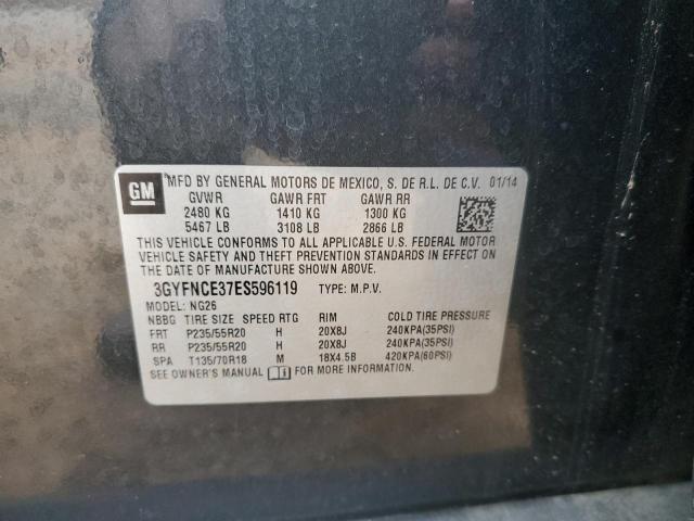 3GYFNCE37ES596119 - 2014 CADILLAC SRX PERFORMANCE COLLECTION GRAY photo 13