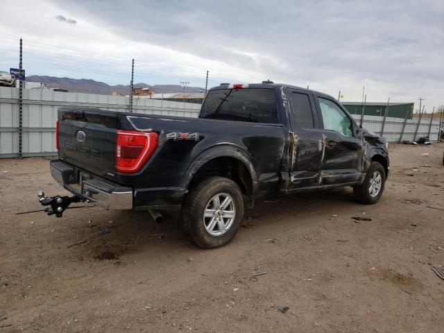 1FTFX1E8XNKD61564 - 2022 FORD F150 SUPER CAB BLACK photo 3