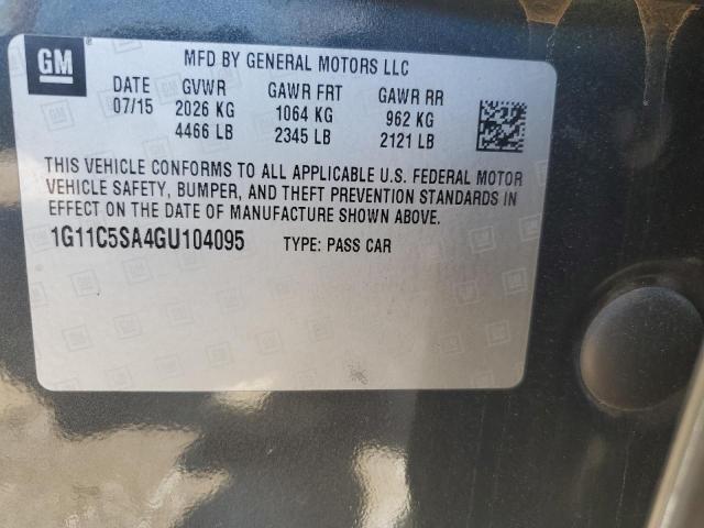 1G11C5SA4GU104095 - 2016 CHEVROLET MALIBU LIM LT 灰色 照片 13