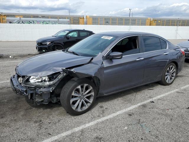 1HGCR2F56EA141806 - 2014 HONDA ACCORD SPORT GRAY photo 1