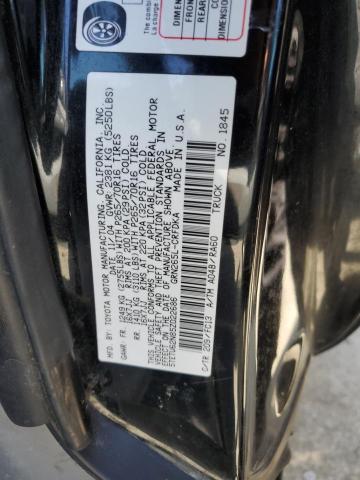 5TETU62N85Z022686 - 2005 TOYOTA TACOMA PRERUNNER ACCESS CAB BLACK photo 12