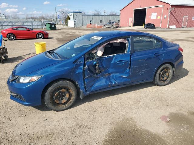 2HGFB2F53EH006091 - 2014 HONDA CIVIC LX BLUE photo 1