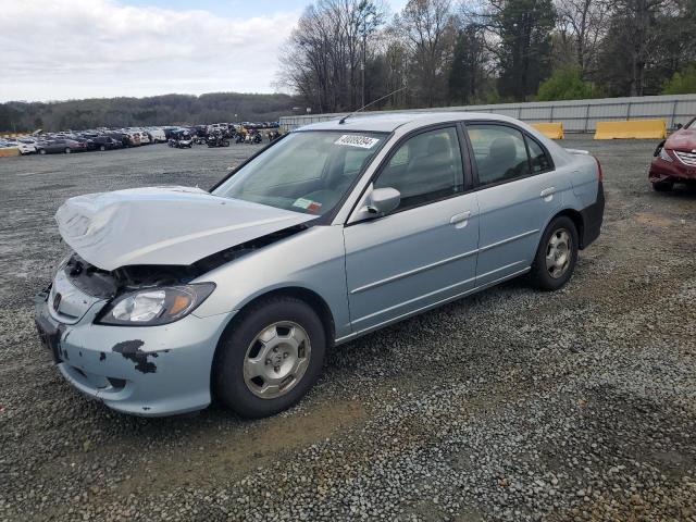 JHMES96654S004425 - 2004 HONDA CIVIC HYBRID SILVER photo 1