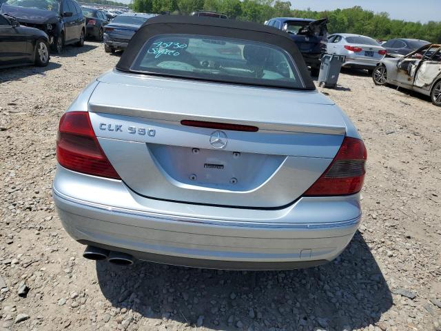 WDBTK72G57T078100 - 2007 MERCEDES-BENZ CLK 550 SILVER photo 6