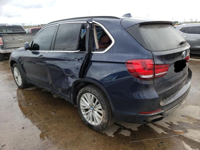 5UXKR6C56F0J78317 - 2015 BMW X5 XDRIVE50I BLUE photo 2