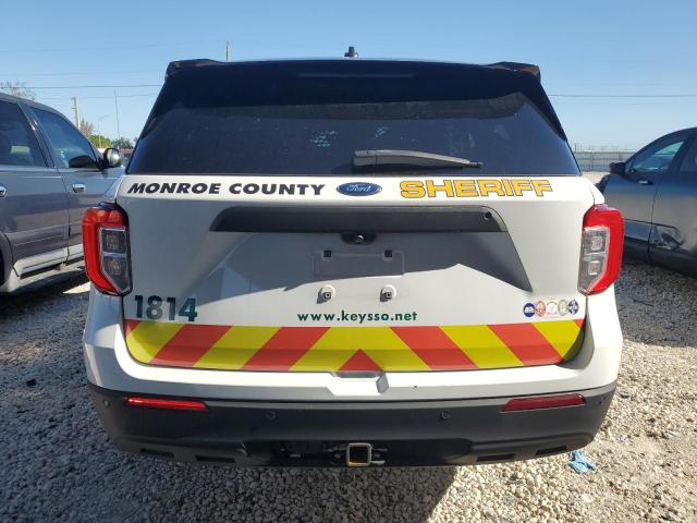 1FM5K8AB1MGB72111 - 2021 FORD EXPLORER POLICE INTERCEPTOR WHITE photo 6