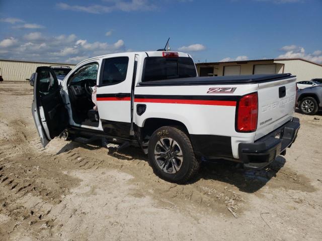 1GCGSDEN1N1150785 - 2022 CHEVROLET COLORADO Z71 WHITE photo 2