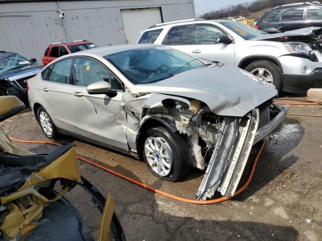 3FA6P0G72FR123824 - 2015 FORD FUSION S GOLD photo 4