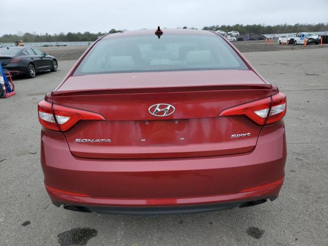 5NPE34AF6GH431849 - 2016 HYUNDAI SONATA SPORT RED photo 6