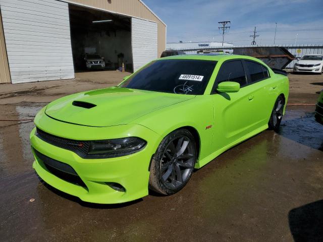 2C3CDXGJ1KH661807 - 2019 DODGE CHARGER SCAT PACK GREEN photo 1