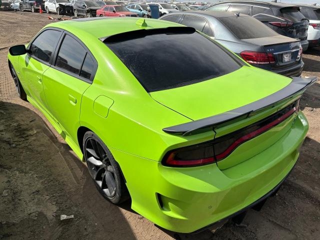 2C3CDXGJ1KH661807 - 2019 DODGE CHARGER SCAT PACK GREEN photo 2