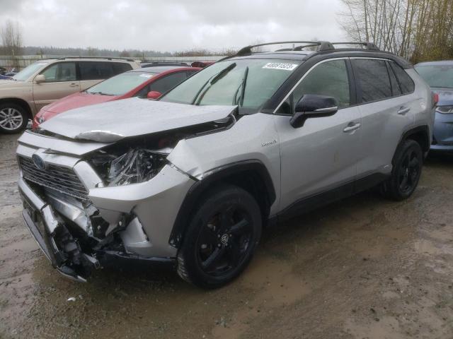 JTMEWRFV1KJ018869 - 2019 TOYOTA RAV4 XSE SILVER photo 1