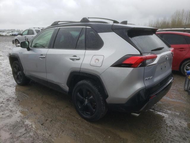 JTMEWRFV1KJ018869 - 2019 TOYOTA RAV4 XSE SILVER photo 2