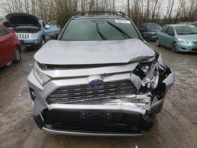 JTMEWRFV1KJ018869 - 2019 TOYOTA RAV4 XSE SILVER photo 5