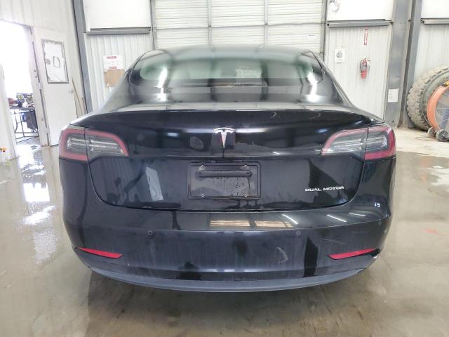 5YJ3E1EB1NF288375 - 2022 TESLA MODEL 3 BLACK photo 6