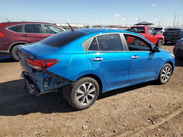 3KPA24AD9PE584861 - 2023 KIA RIO LX BLUE photo 3