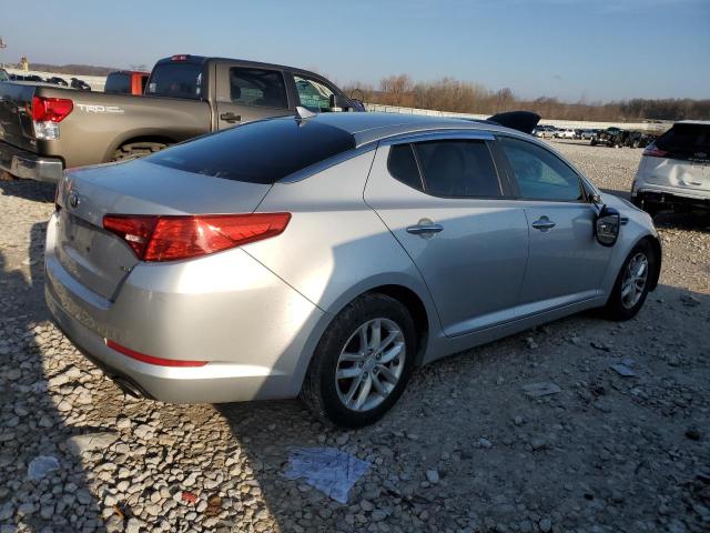 KNAGM4A76D5373393 - 2013 KIA OPTIMA LX SILVER photo 3