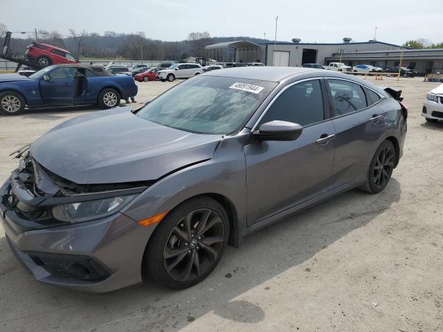 19XFC2F87KE014756 - 2019 HONDA CIVIC SPORT GRAY photo 1