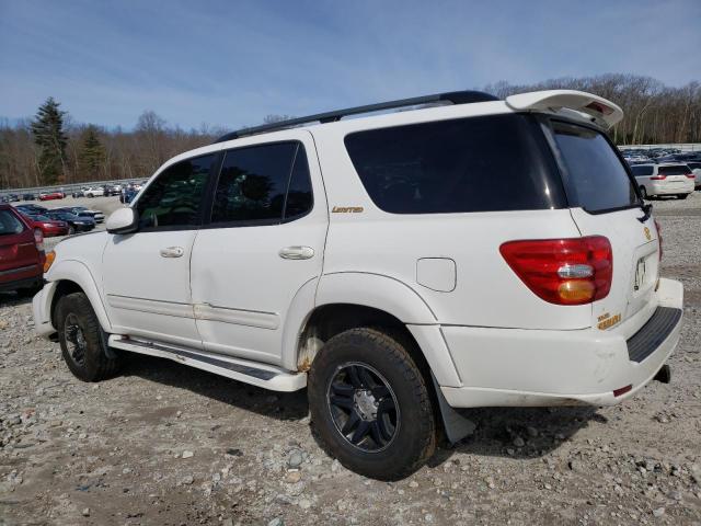 5TDBT48A83S177840 - 2003 TOYOTA SEQUOIA LIMITED WHITE photo 2