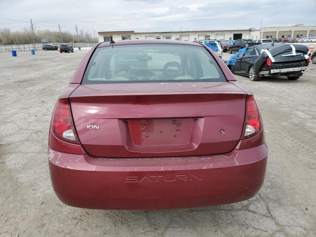 1G8AJ55F77Z179018 - 2007 SATURN ION LEVEL 2 RED photo 6