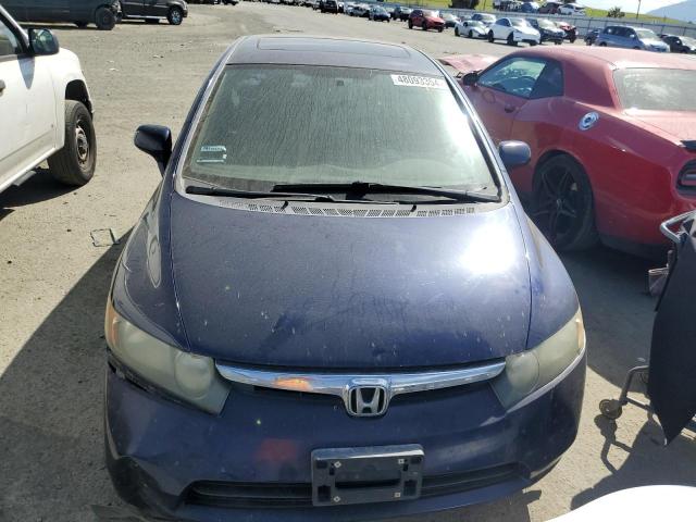 1HGFA16828L085820 - 2008 HONDA CIVIC EX BLUE photo 5