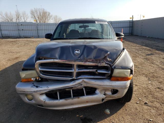 1B7HL48N42S519772 - 2002 DODGE DAKOTA QUAD SLT GRAY photo 5