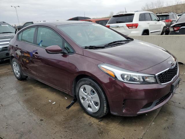 3KPFK4A78JE274367 - 2018 KIA FORTE LX MAROON photo 4